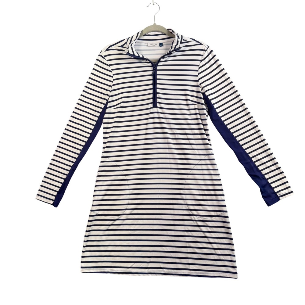 Cabana Life UPF 50+ Swim Cover Up Small Coastal Nautical Resort Tunic